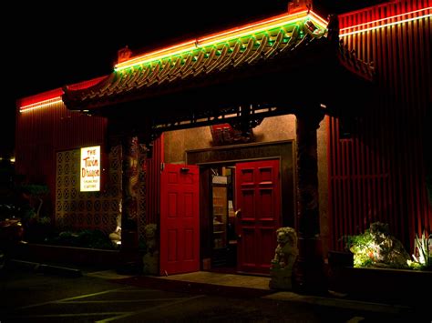 Twin Dragon Chinese Restaurant ambiance at night